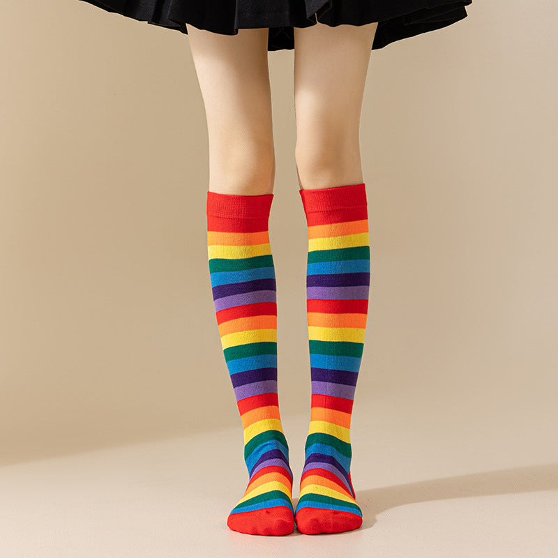 Long Rainbow Socks
