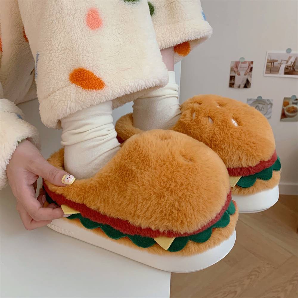 Hamburger Slippers