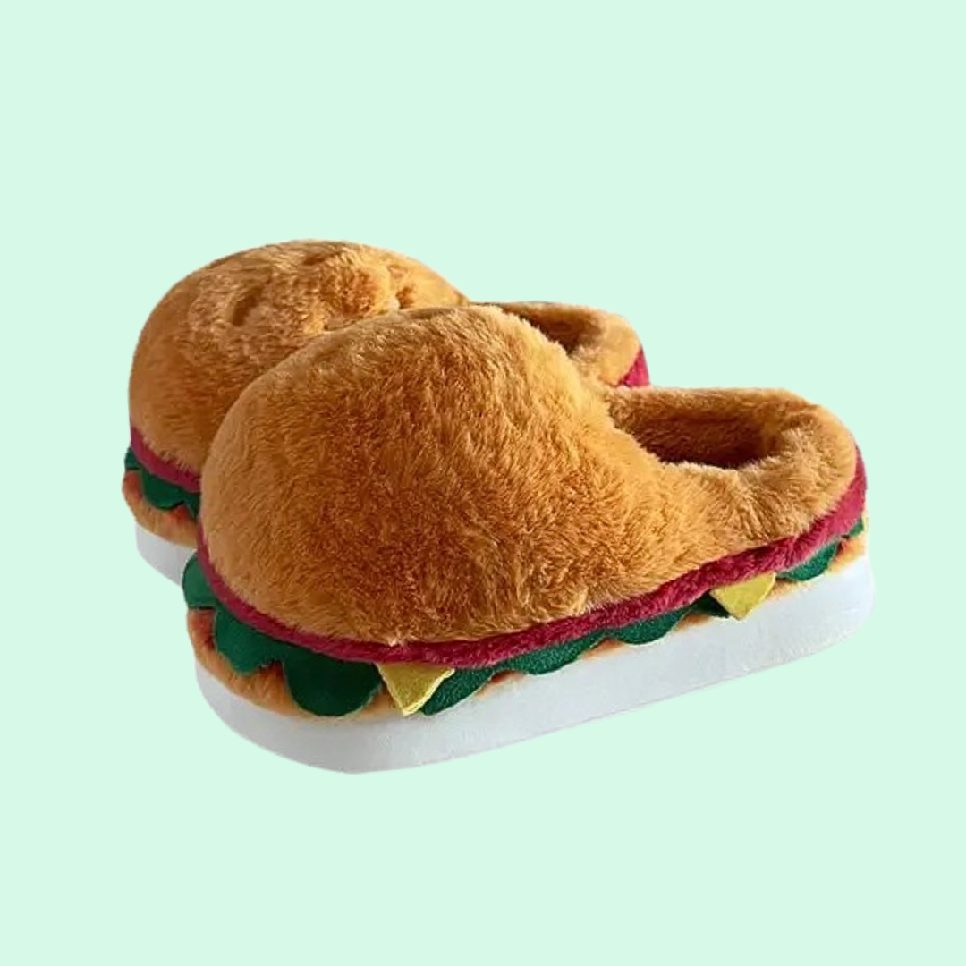 Hamburger Slippers